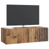 Szafka RTV montowana na ścianie Stare drewno 98 x 41 x 30 cm