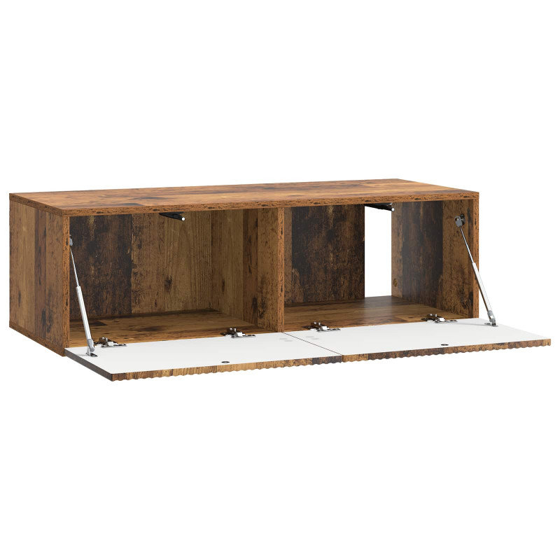 Szafka RTV montowana na ścianie Stare drewno 98 x 41 x 30 cm