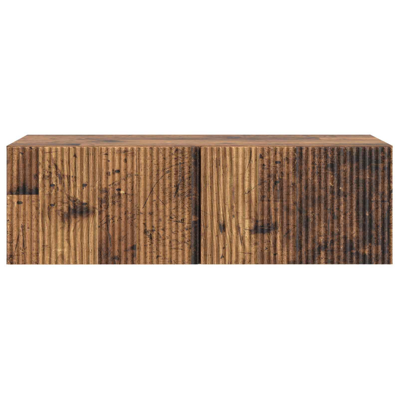Szafka RTV montowana na ścianie Stare drewno 98 x 41 x 30 cm