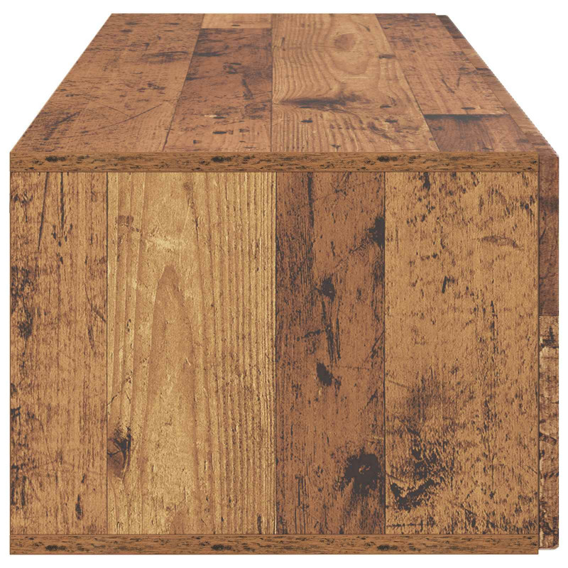 Szafka RTV montowana na ścianie Stare drewno 98 x 41 x 30 cm