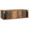 Szafka RTV montowana na ścianie Stare drewno 98 x 41 x 30 cm