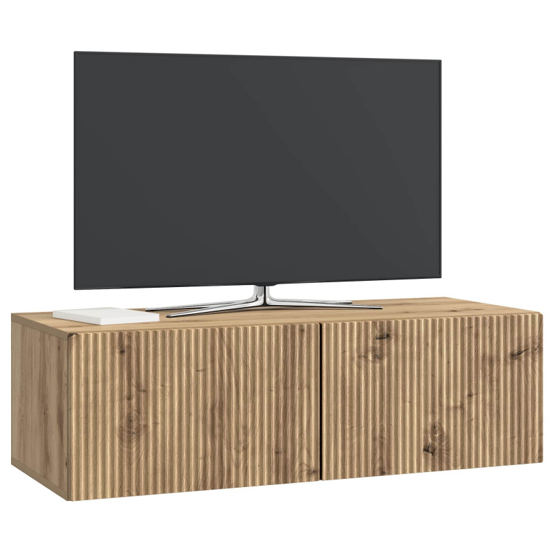Szafka RTV montowana na ścianie Dąb artisan 98 x 41 x 30 cm