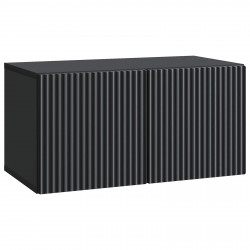 Szafka RTV montowana na ścianie Czarny 59,5 x 31 x 30 cm