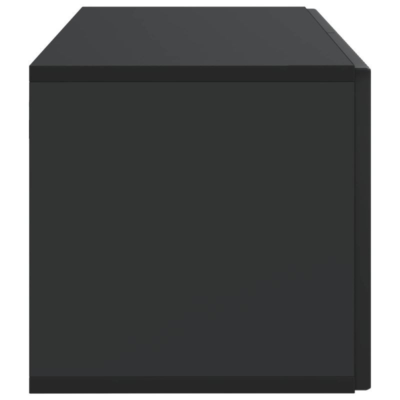 Szafka RTV montowana na ścianie Czarny 59,5 x 31 x 30 cm