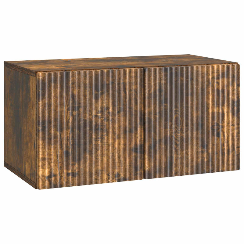 Szafka RTV montowana na ścianie Dąb wędzony 59,5 x 31 x 30 cm