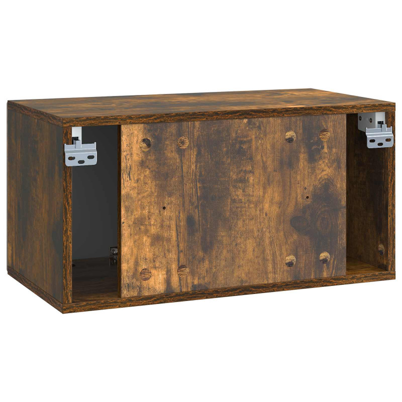 Szafka RTV montowana na ścianie Dąb wędzony 59,5 x 31 x 30 cm