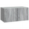 Szafka RTV montowana na ścianie Szary Sonoma 59,5 x 31 x 30 cm