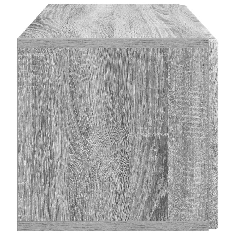 Szafka RTV montowana na ścianie Szary Sonoma 59,5 x 31 x 30 cm