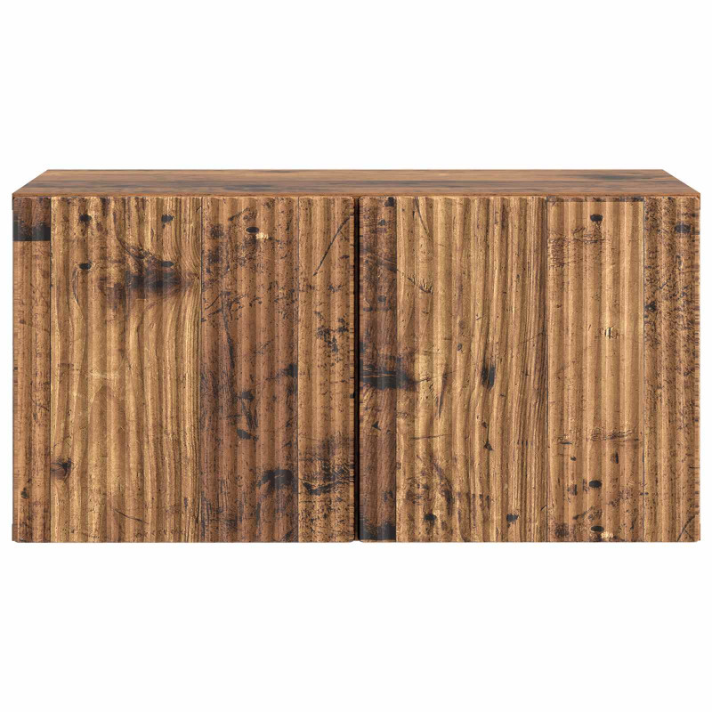 Szafka RTV montowana na ścianie Stare drewno 59,5 x 31 x 30 cm