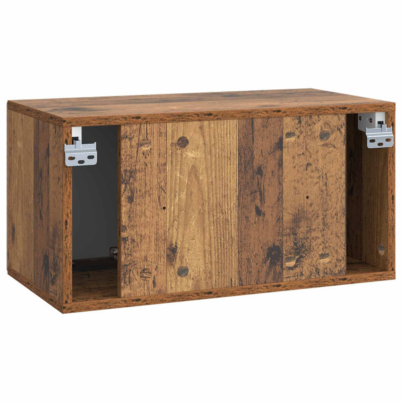 Szafka RTV montowana na ścianie Stare drewno 59,5 x 31 x 30 cm