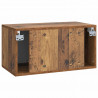 Szafka RTV montowana na ścianie Stare drewno 59,5 x 31 x 30 cm