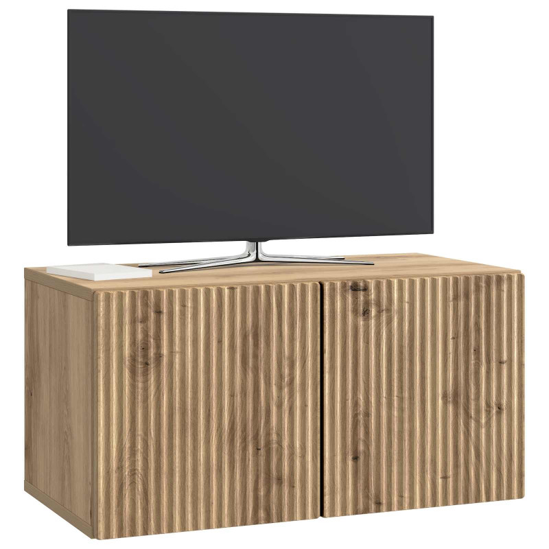 Szafka RTV montowana na ścianie Dąb artisan 59,5 x 31 x 30 cm