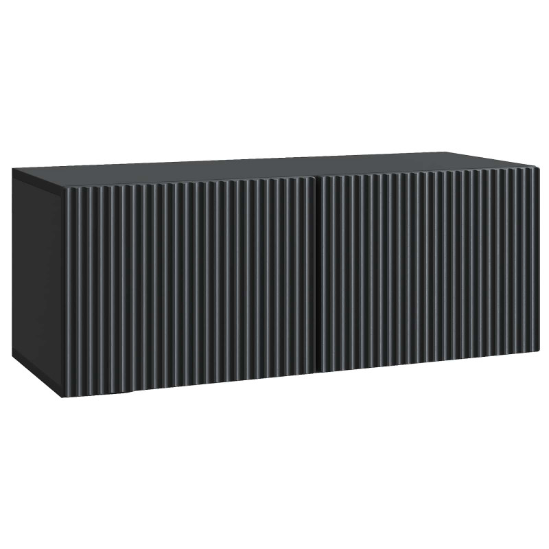 Szafka RTV montowana na ścianie Czarny 78,5 x 31 x 30 cm