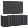 Szafka RTV montowana na ścianie Czarny 78,5 x 31 x 30 cm