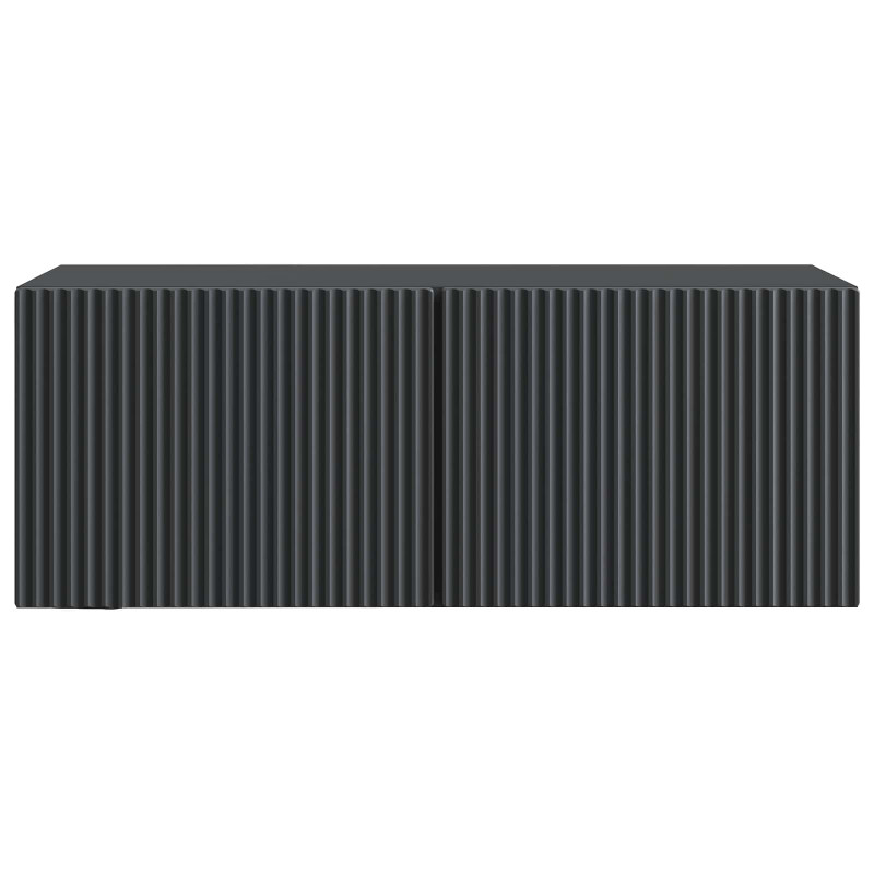 Szafka RTV montowana na ścianie Czarny 78,5 x 31 x 30 cm