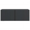Szafka RTV montowana na ścianie Czarny 78,5 x 31 x 30 cm