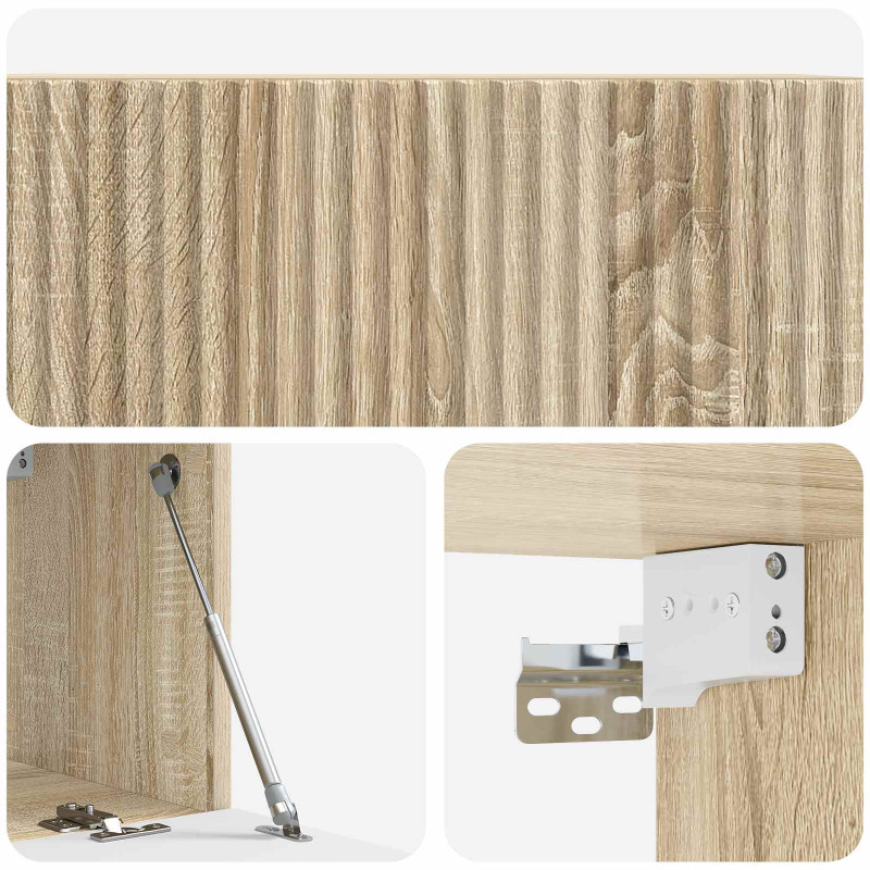 Szafka RTV montowana na ścianie dąb Sonoma 78,5 x 31 x 30 cm