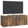 Szafka RTV montowana na ścianie Dąb wędzony 78,5 x 31 x 30 cm