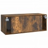 Szafka RTV montowana na ścianie Dąb wędzony 78,5 x 31 x 30 cm