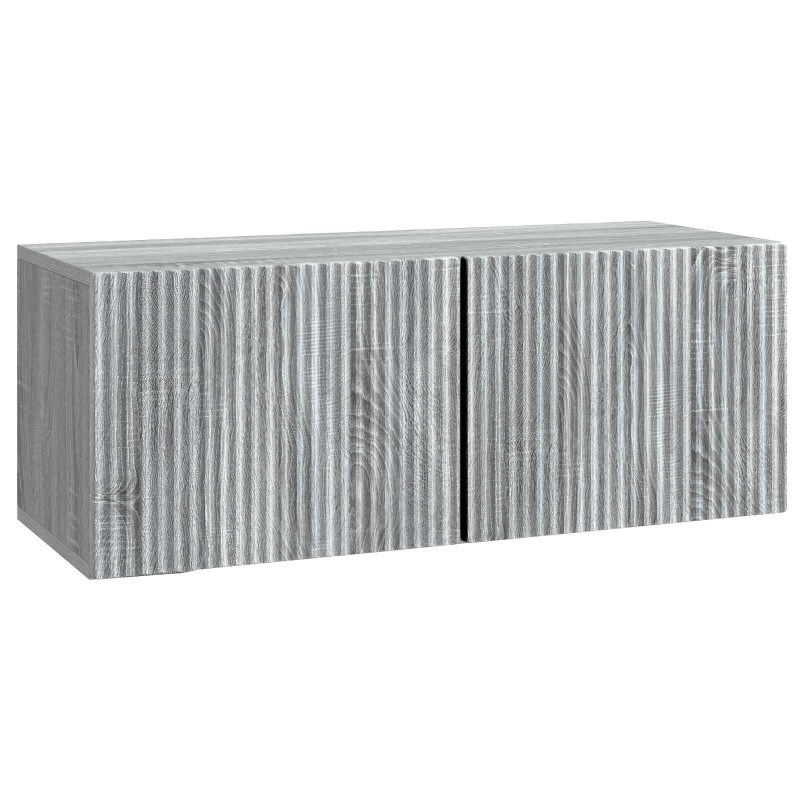 Szafka RTV montowana na ścianie Szary Sonoma 78,5 x 31 x 30 cm