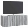 Szafka RTV montowana na ścianie Szary Sonoma 78,5 x 31 x 30 cm