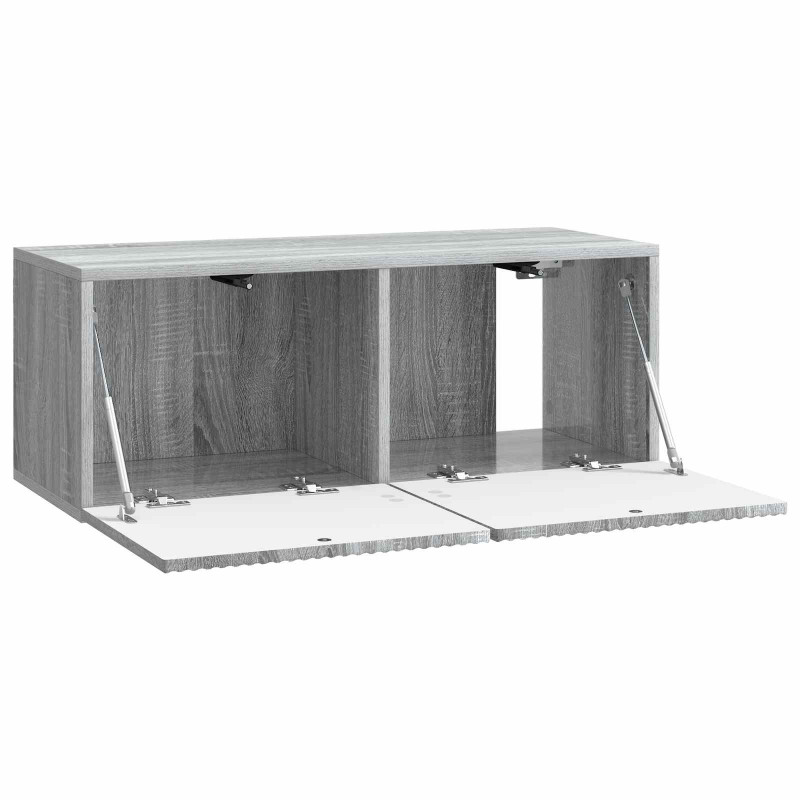 Szafka RTV montowana na ścianie Szary Sonoma 78,5 x 31 x 30 cm
