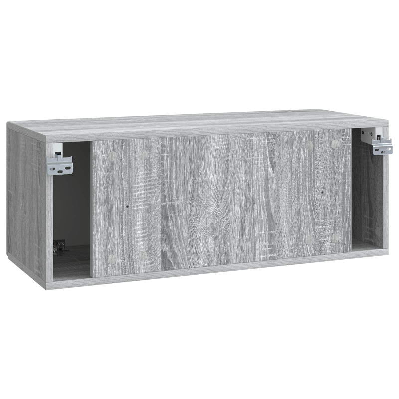 Szafka RTV montowana na ścianie Szary Sonoma 78,5 x 31 x 30 cm