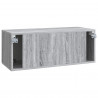 Szafka RTV montowana na ścianie Szary Sonoma 78,5 x 31 x 30 cm