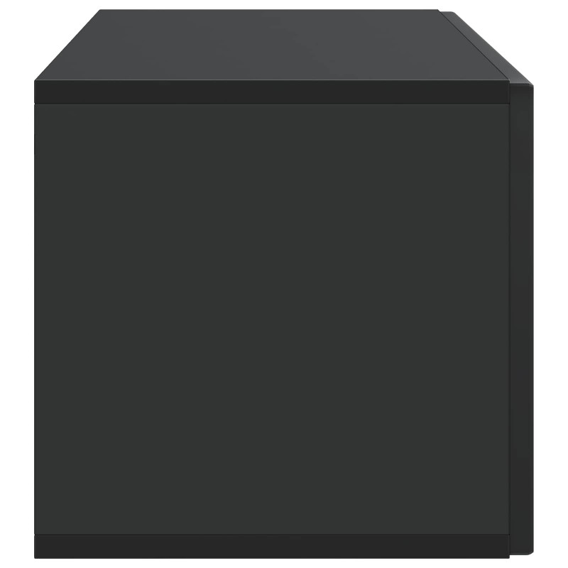 Szafka RTV montowana na ścianie Czarny 98 x 31 x 30 cm