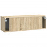 Szafka RTV montowana na ścianie dąb Sonoma 98 x 31 x 30 cm