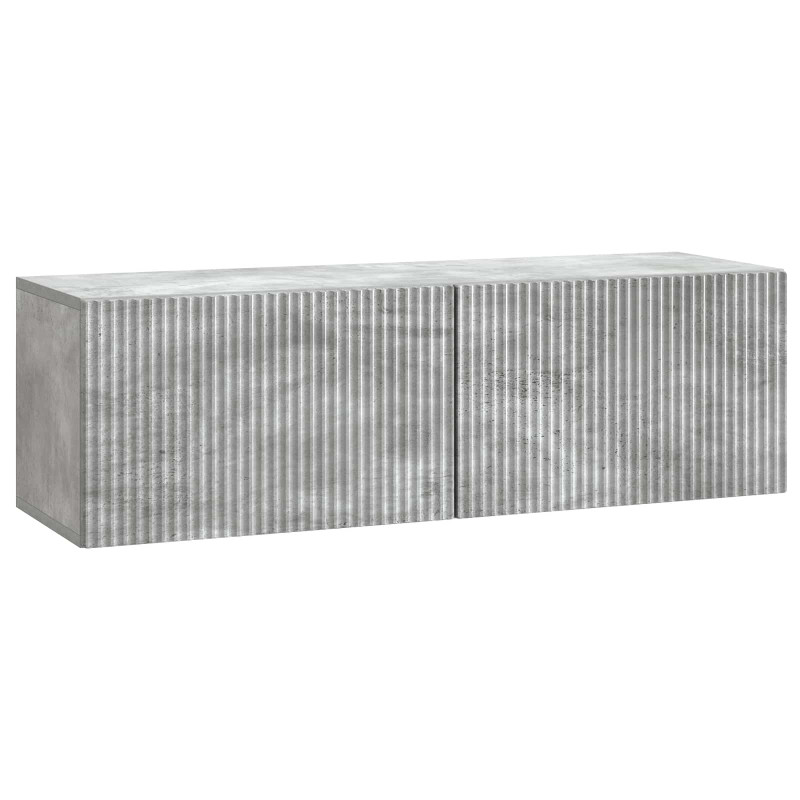 Szafka RTV montowana na ścianie Betonowy szary 98 x 31 x 30 cm