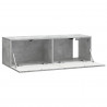 Szafka RTV montowana na ścianie Betonowy szary 98 x 31 x 30 cm
