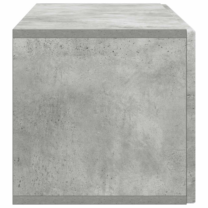 Szafka RTV montowana na ścianie Betonowy szary 98 x 31 x 30 cm