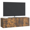 Szafka RTV montowana na ścianie Dąb wędzony 98 x 31 x 30 cm