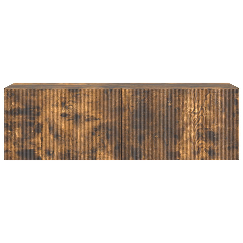 Szafka RTV montowana na ścianie Dąb wędzony 98 x 31 x 30 cm