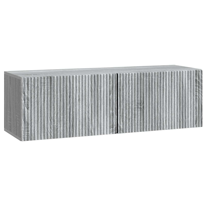 Szafka RTV montowana na ścianie Szary Sonoma 98 x 31 x 30 cm