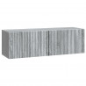Szafka RTV montowana na ścianie Szary Sonoma 98 x 31 x 30 cm