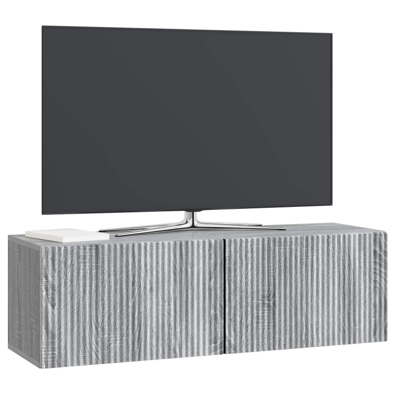 Szafka RTV montowana na ścianie Szary Sonoma 98 x 31 x 30 cm