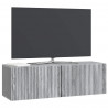 Szafka RTV montowana na ścianie Szary Sonoma 98 x 31 x 30 cm