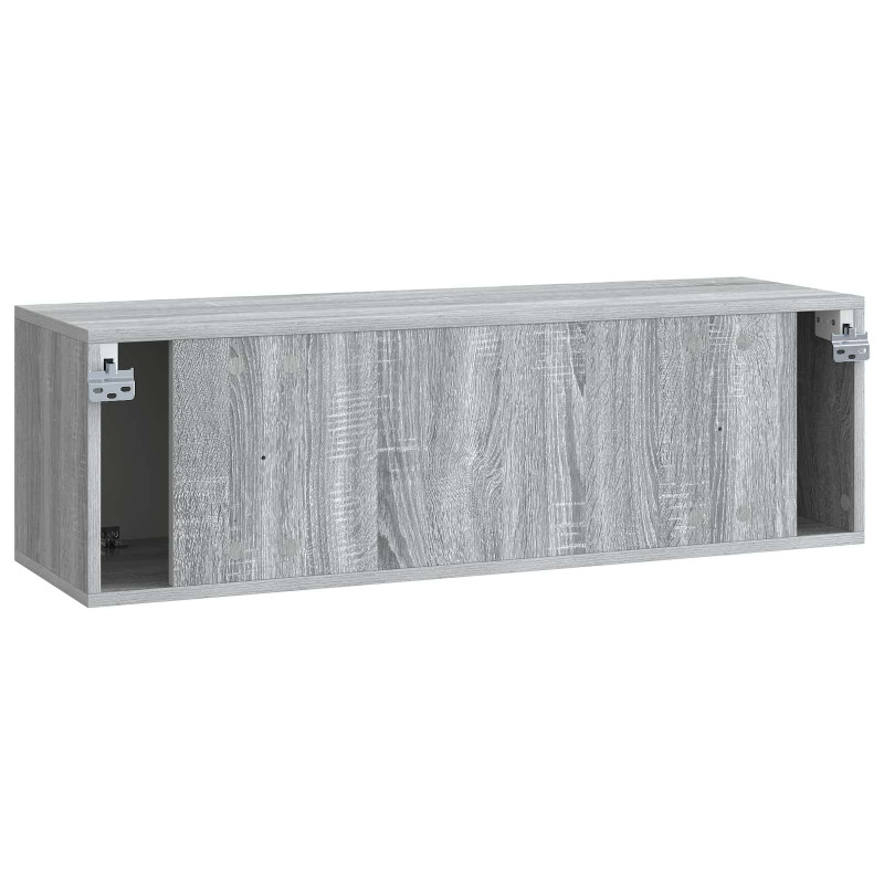 Szafka RTV montowana na ścianie Szary Sonoma 98 x 31 x 30 cm