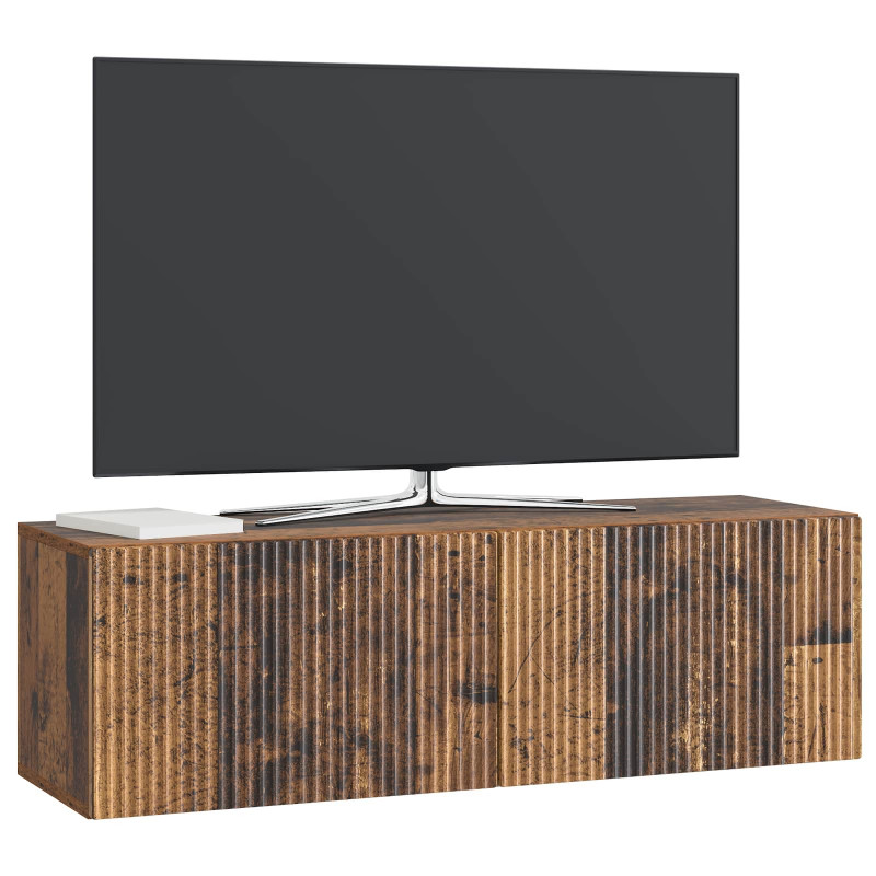 Szafka RTV montowana na ścianie Stare drewno 98 x 31 x 30 cm