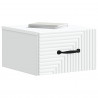 Wisząca Szafka Nocna z szufladą 2 pcs Biały 34,5 x 33 x 20 cm