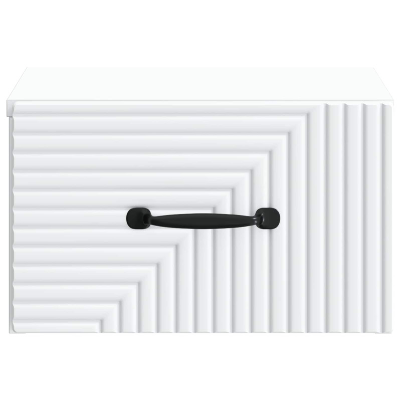 Wisząca Szafka Nocna z szufladą 2 pcs Biały 34,5 x 33 x 20 cm