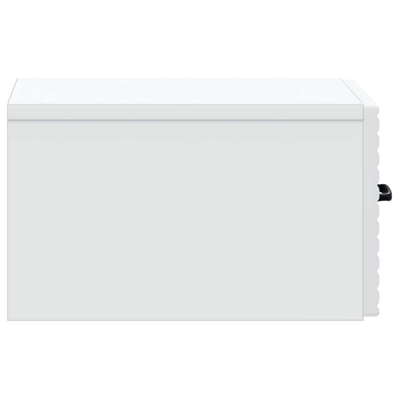 Wisząca Szafka Nocna z szufladą 2 pcs Biały 34,5 x 33 x 20 cm