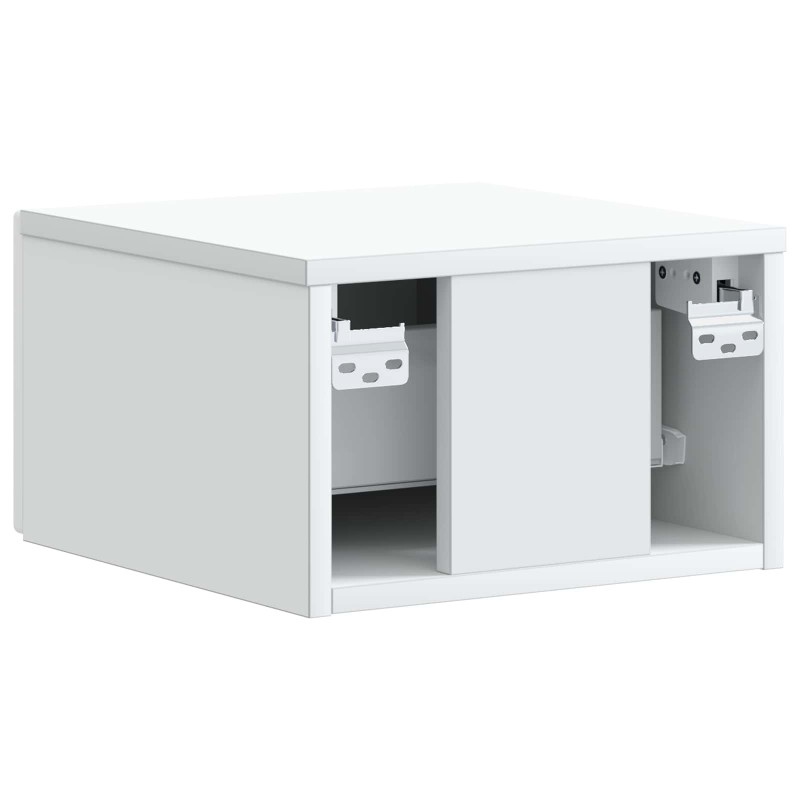 Wisząca Szafka Nocna z szufladą 2 pcs Biały 34,5 x 33 x 20 cm