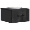 Wisząca Szafka Nocna z szufladą 2 pcs Czarny 34,5 x 33 x 20 cm