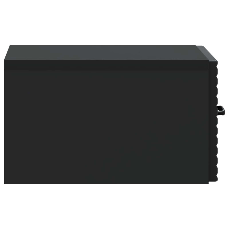 Wisząca Szafka Nocna z szufladą 2 pcs Czarny 34,5 x 33 x 20 cm