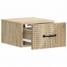 Wisząca Szafka Nocna 2 pcs dąb Sonoma 34,5 x 33 x 20 cm