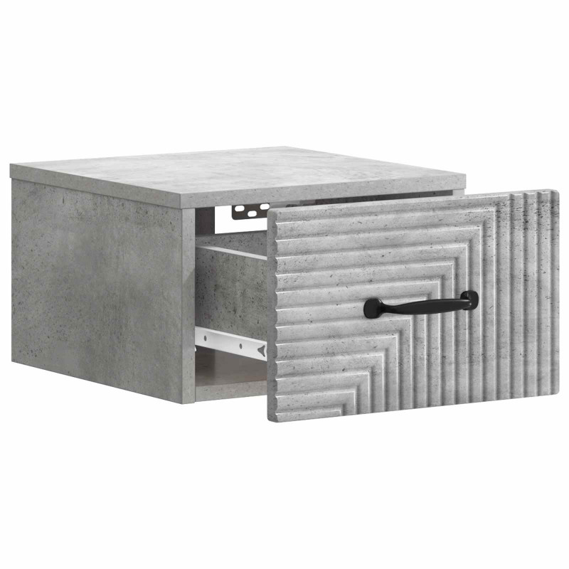 Wisząca Szafka Nocna 2 pcs Betonowy szary 34,5 x 33 x 20 cm