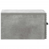 Wisząca Szafka Nocna 2 pcs Betonowy szary 34,5 x 33 x 20 cm